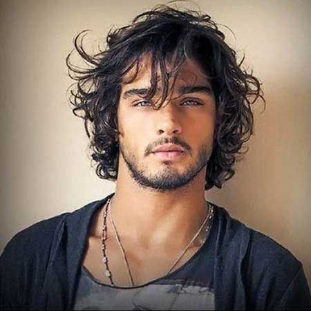 Messy wave hair cut for men
