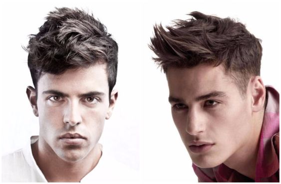 Diamond face shape hairstyle for men 