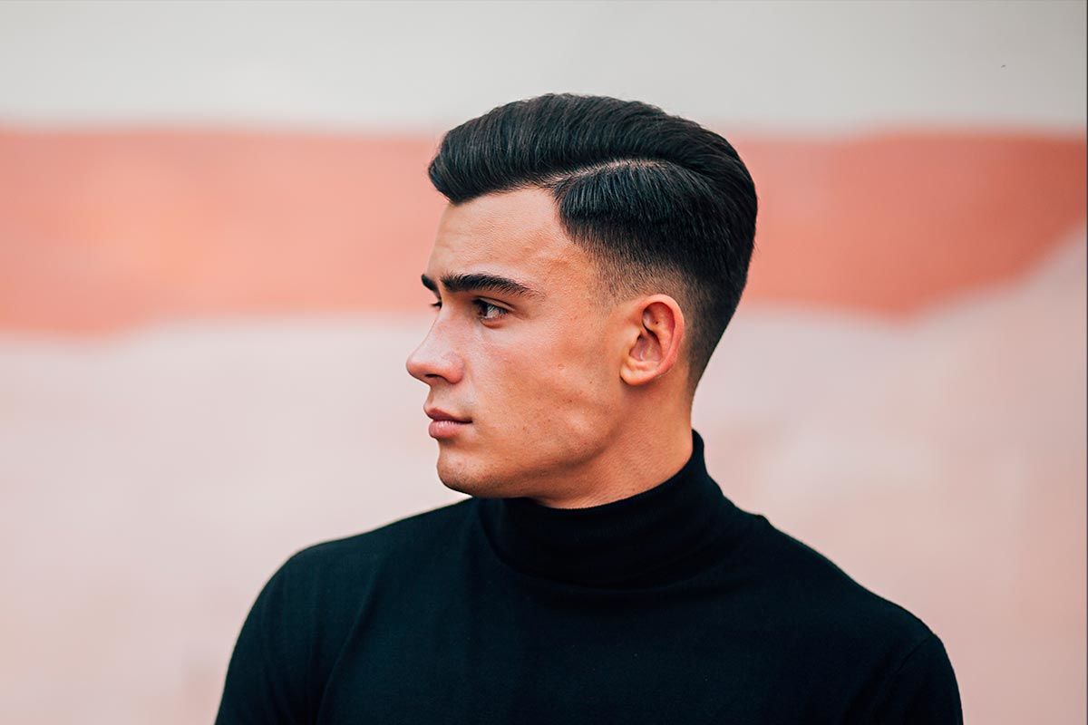 Low fade hair style men