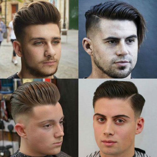 Round face shape hairstyle for men 