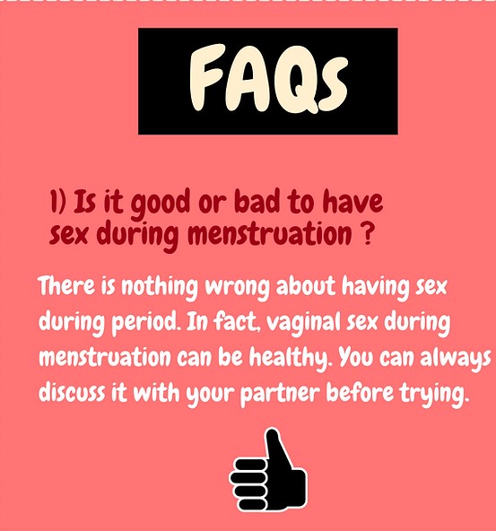 benefits of sex during periods -first time sex